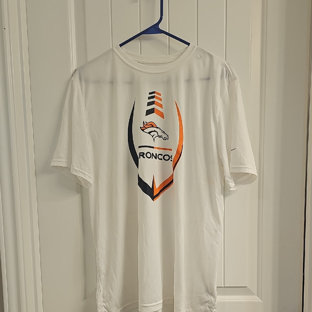 Nike White Denver  Broncos Logo Tee